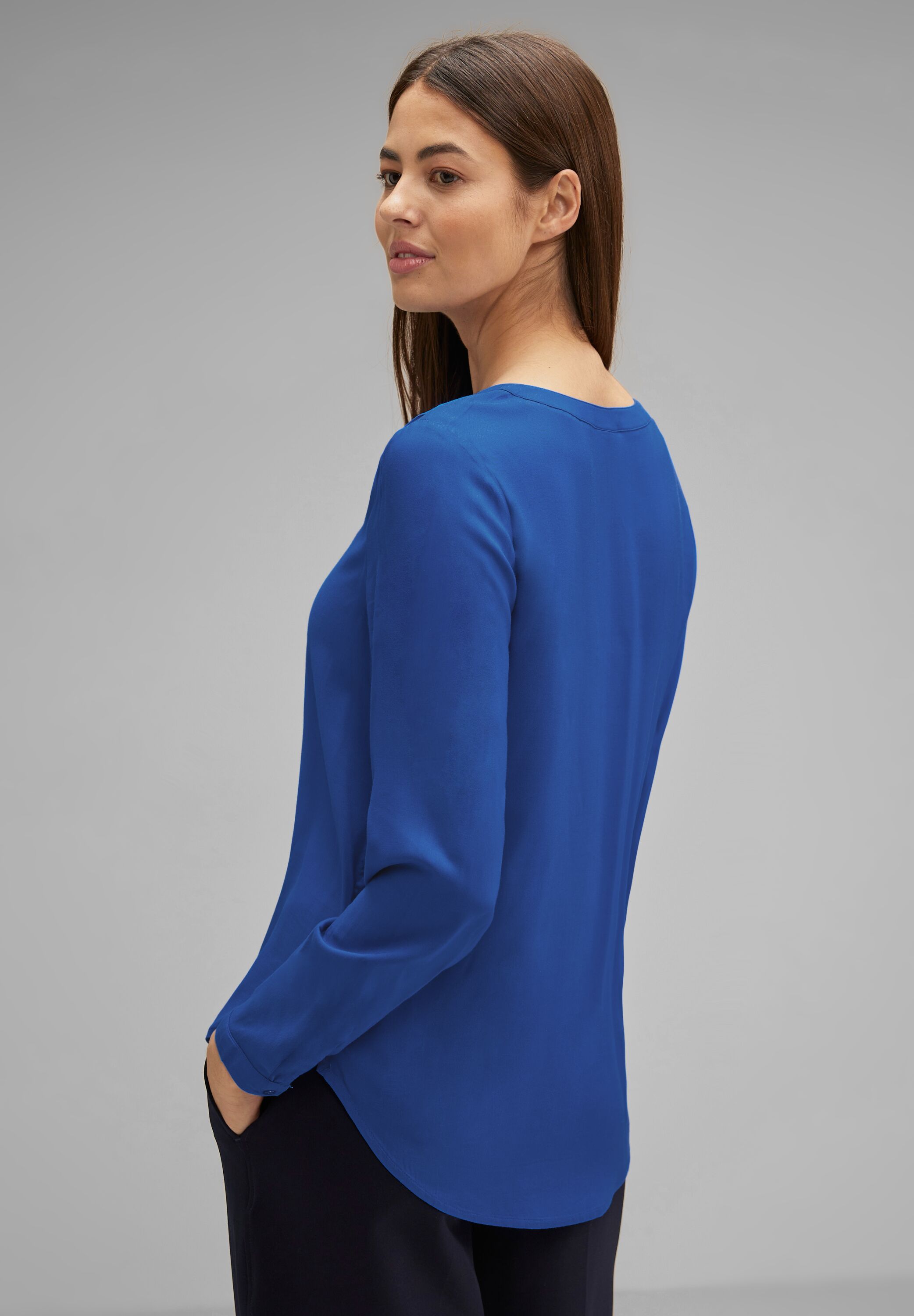 Mode Gentle - Fresh Street Bamika A344271-15377 One Blue Intense Bluse CONCEPT in