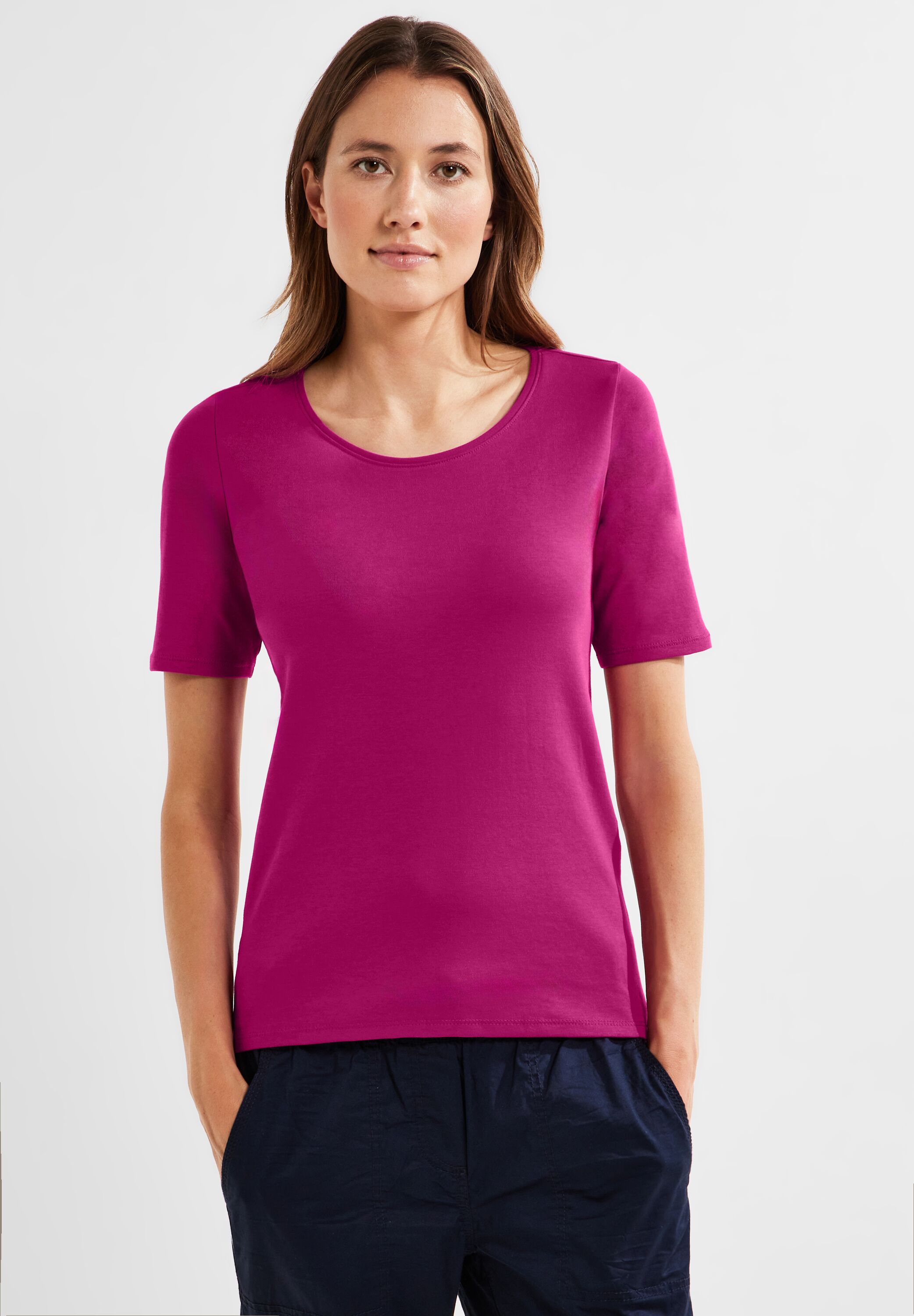CECIL T-Shirt Lena - CONCEPT in Cool B317515-15095 Pink Mode