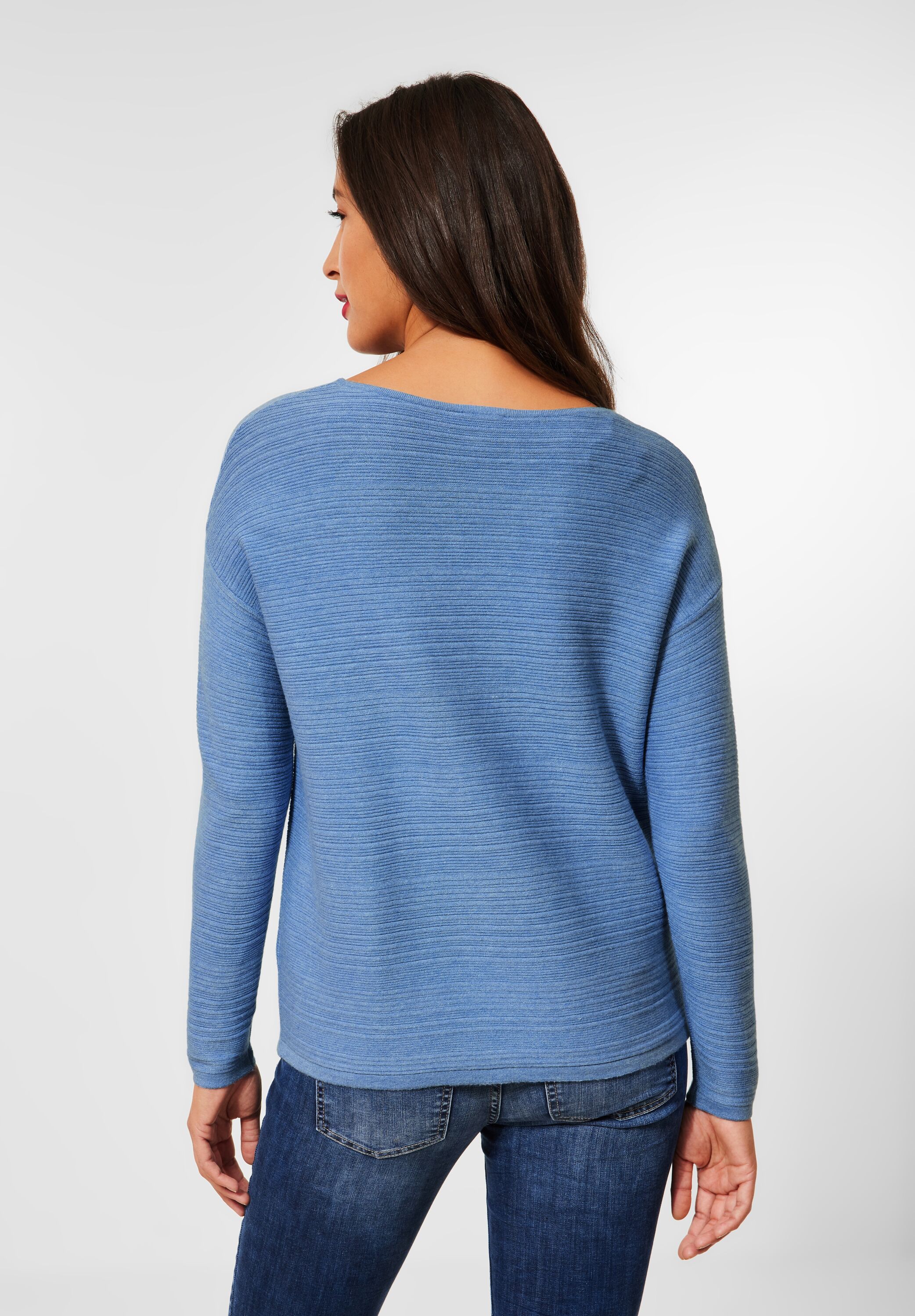 Street One Pullover reduziert in SALE Blue - im Melange A302025-14252 Dazzling CONCEPT Mode