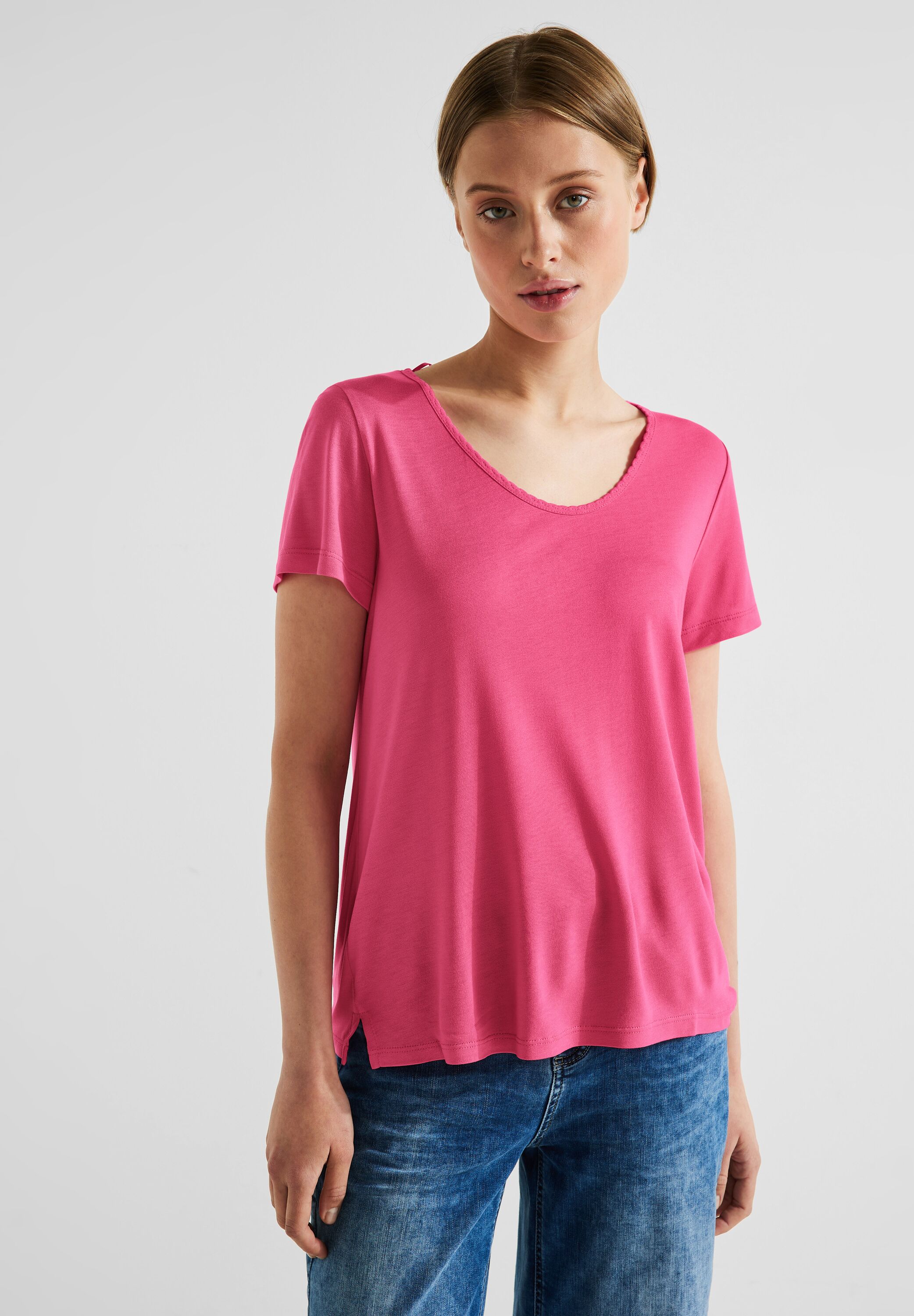 Street One T-Shirt in A320124-14647 Rose Mode SALE - CONCEPT reduziert Berry im