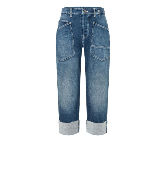 MAC Lässige Baggy Denim in Mid Blue Commercial Authentic