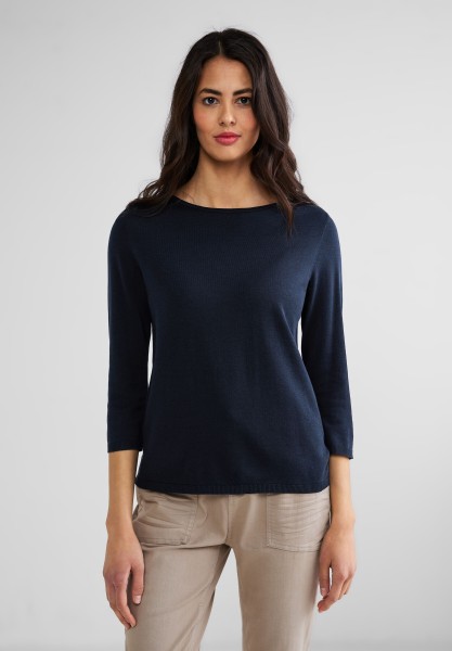 Street One - Basic Pullover in Deep Blue