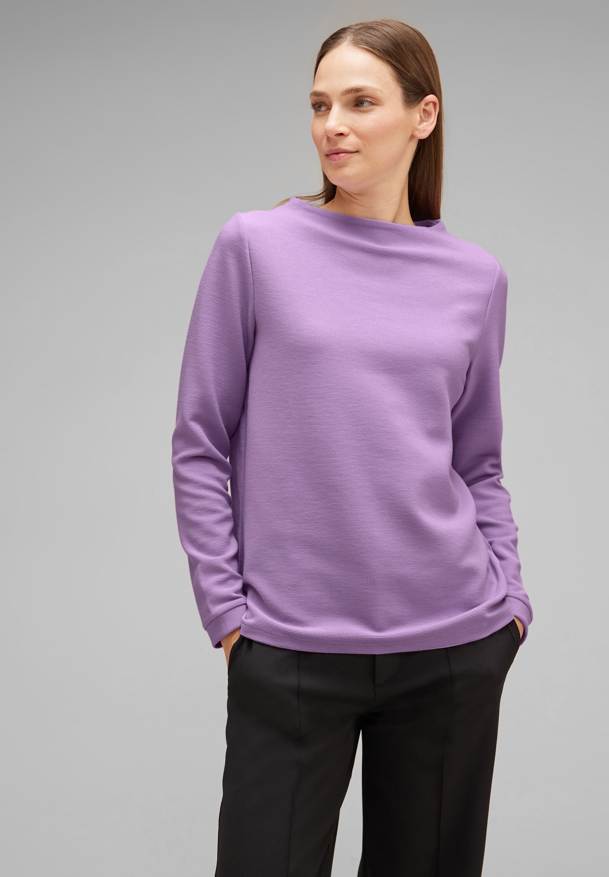 Street One Langarmshirt in Soft Pure Lilac im SALE reduziert A320576-15289  - CONCEPT Mode