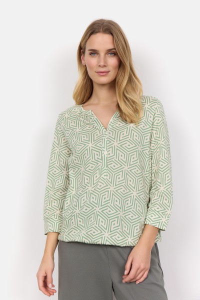 Soyaconcept Bluse SC-Felicity mit Alloverprint in Green