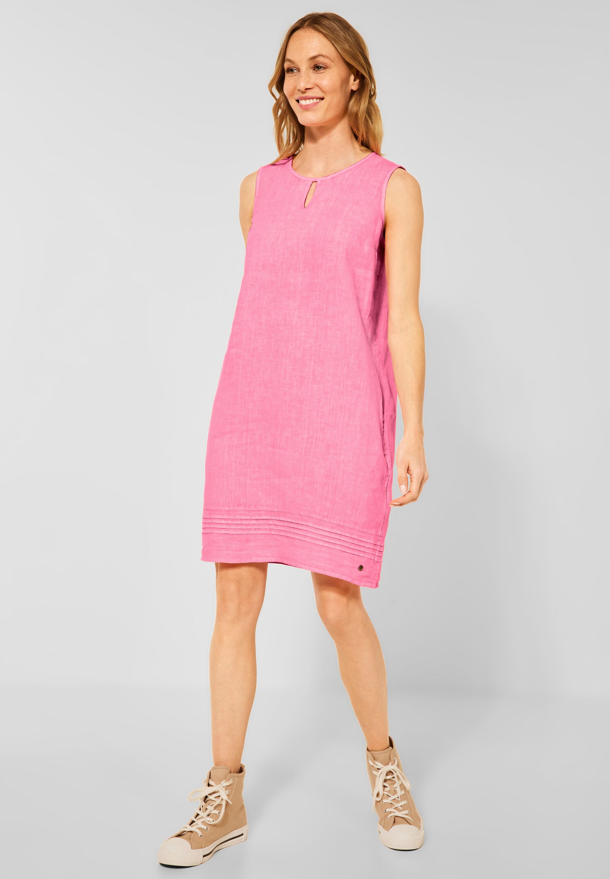 CECIL Kleid in Soft Neon Pink im SALE reduziert B143131-12735 - CONCEPT Mode
