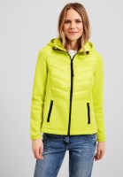 CECIL - Scubajacke im Materialmix in Just Yellow