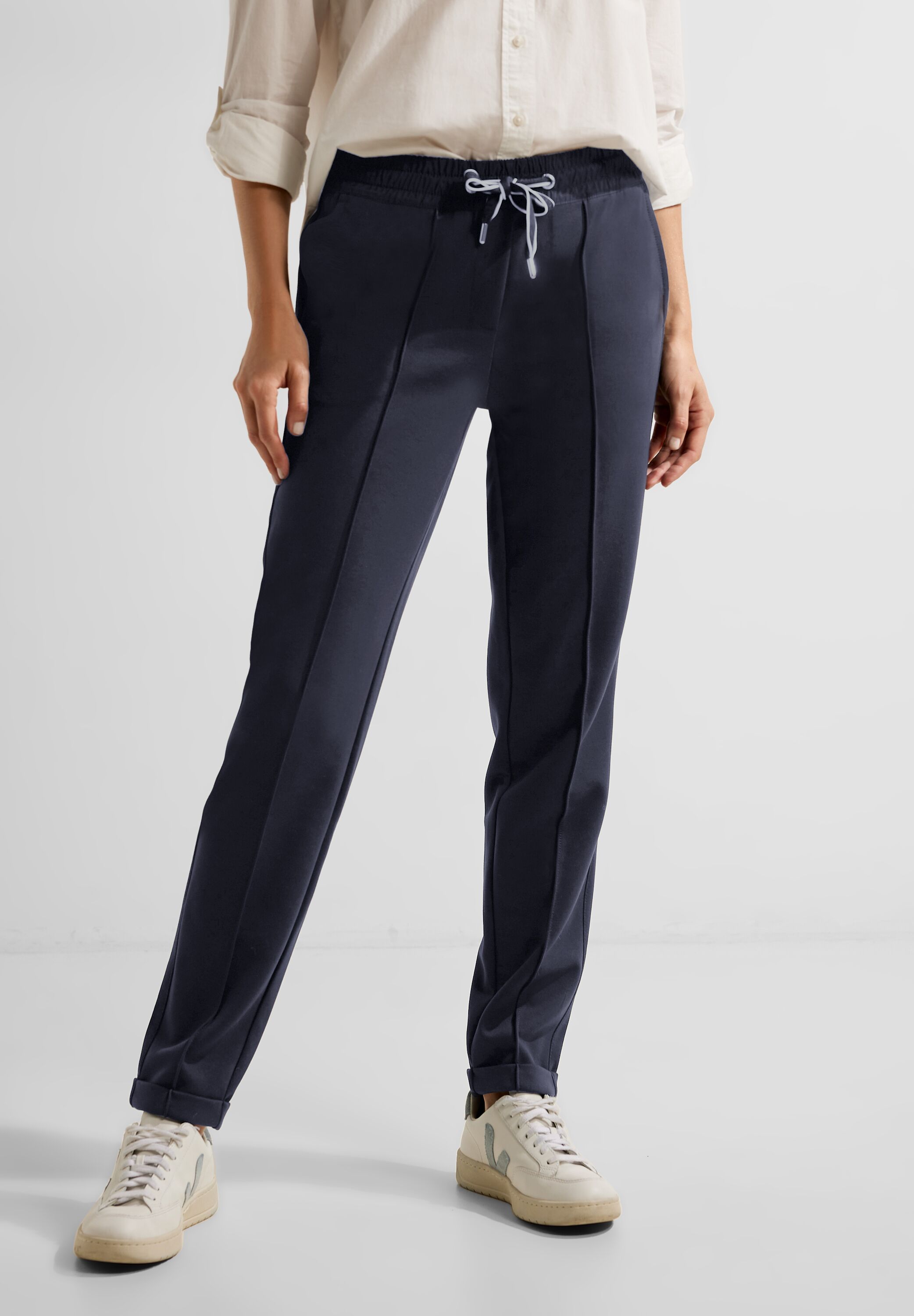 CECIL Joggpant Tracey in Night Sky Blue im SALE reduziert B376939-14077 -  CONCEPT Mode | Rundhalsshirts