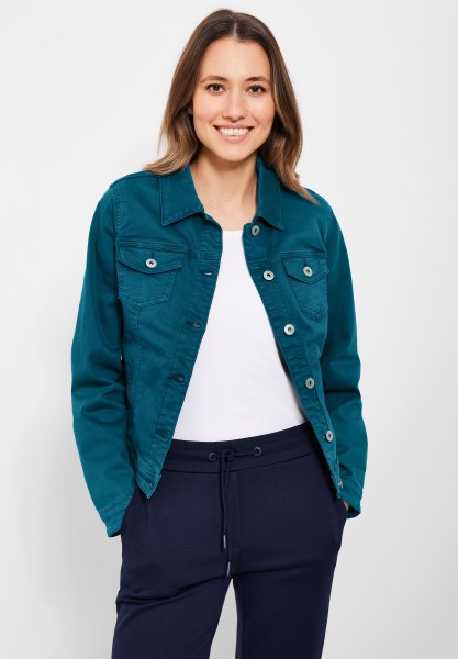 Cecil Color Jeansjacke in Teal Blue