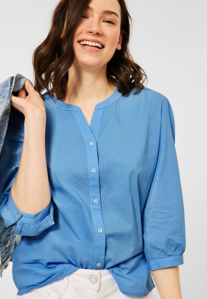 CECIL - Bluse mit Knopfleiste in Blissful Blue