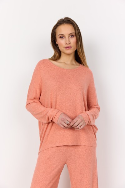 Soyaconcept Bluse SC-Biara in Peach Pink Melange