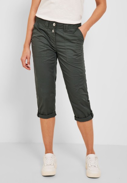 Cecil Papertouch Casual Fit Hose in Easy Khaki
