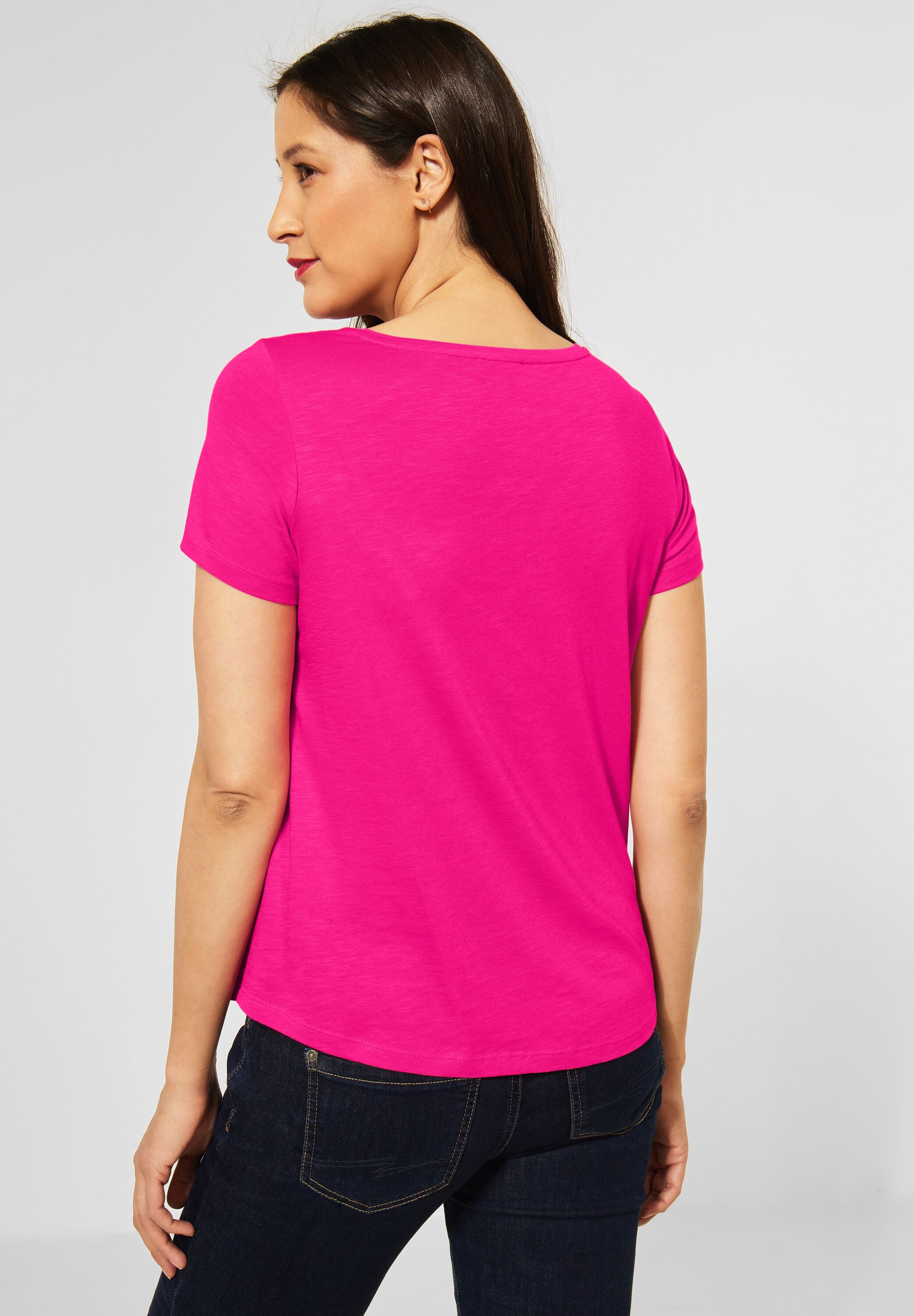 Street One T-Shirt New Gerda in Powerful Pink im SALE reduziert  A317569-13611 - CONCEPT Mode
