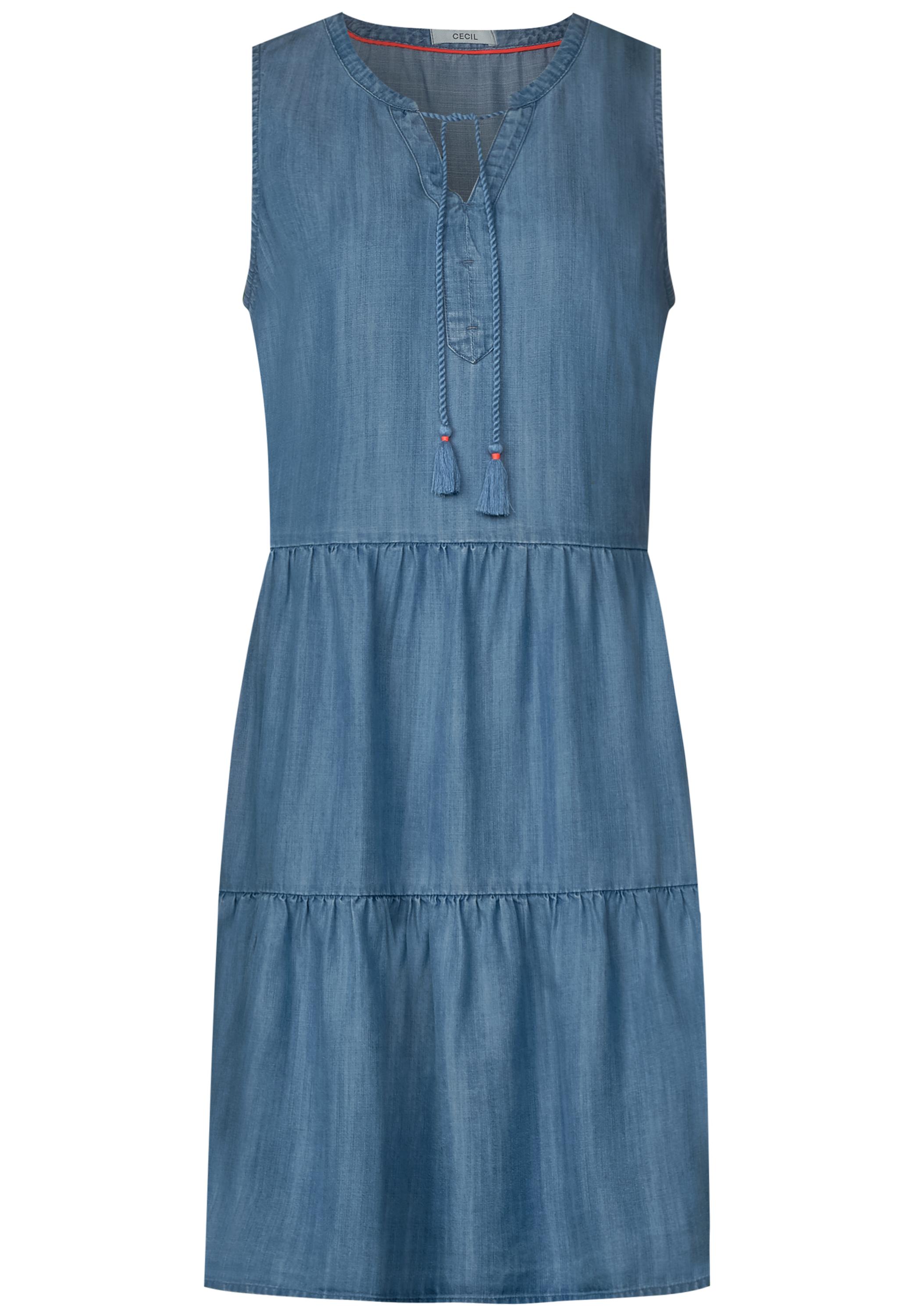 Mid Kleid - Mode Blue CECIL CONCEPT B142459-10283 in Wash