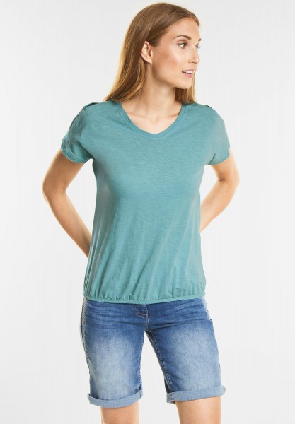 CECIL - Cooles Cold-Shoulder Shirt in Gingermint Green
