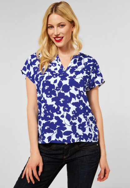Street One - Shirtbluse mit Print in Intense Blue