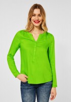 Street One - Bluse in Unifarbe in Shiny Apple Green