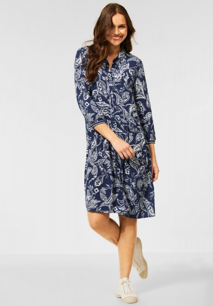 CECIL - Kleid mit Paisley Print in Deep Denim Blue