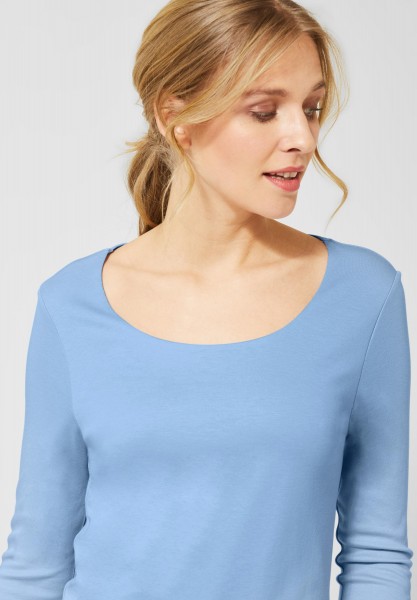 Street One - Basic Shirt Pania in Classy Blue