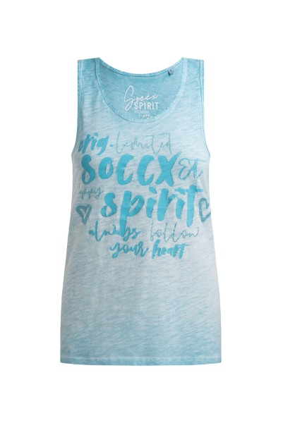 SOCCX Sommertop mit Print in Ocean Flash
