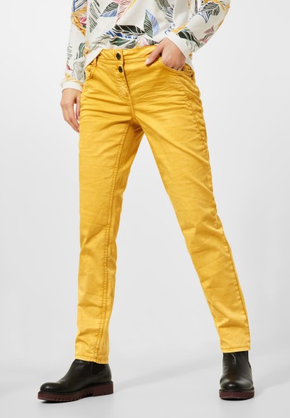 CECIL - Loose Fit Damenhose in Curry Yellow