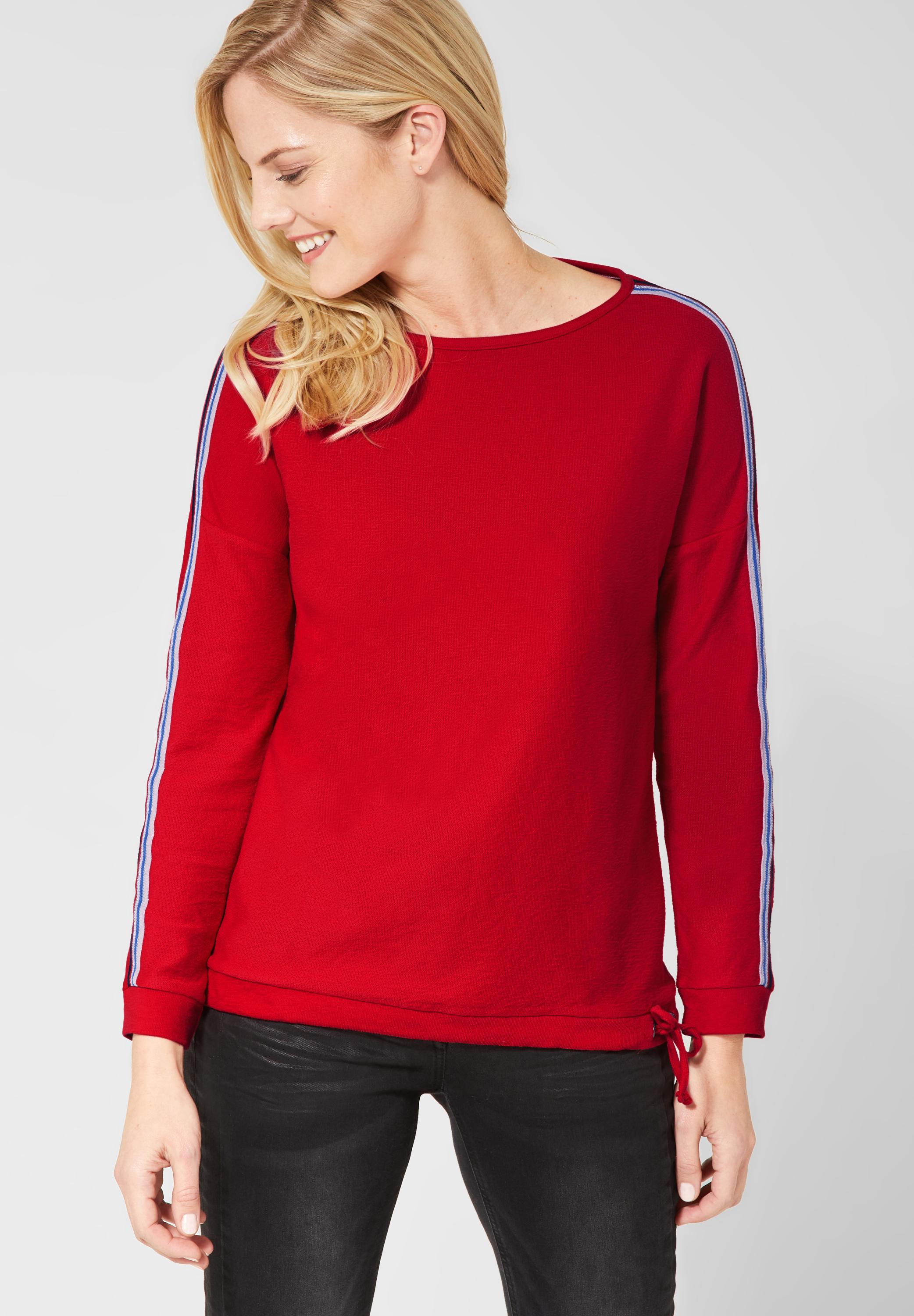 CECIL Langarmshirt in Tomato Red B314407-12014 - CONCEPT Mode