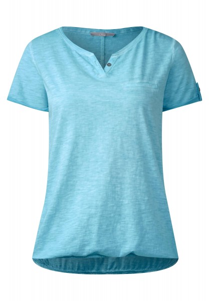 Cecil Washed Look T-Shirt Anni in Blue Topaz