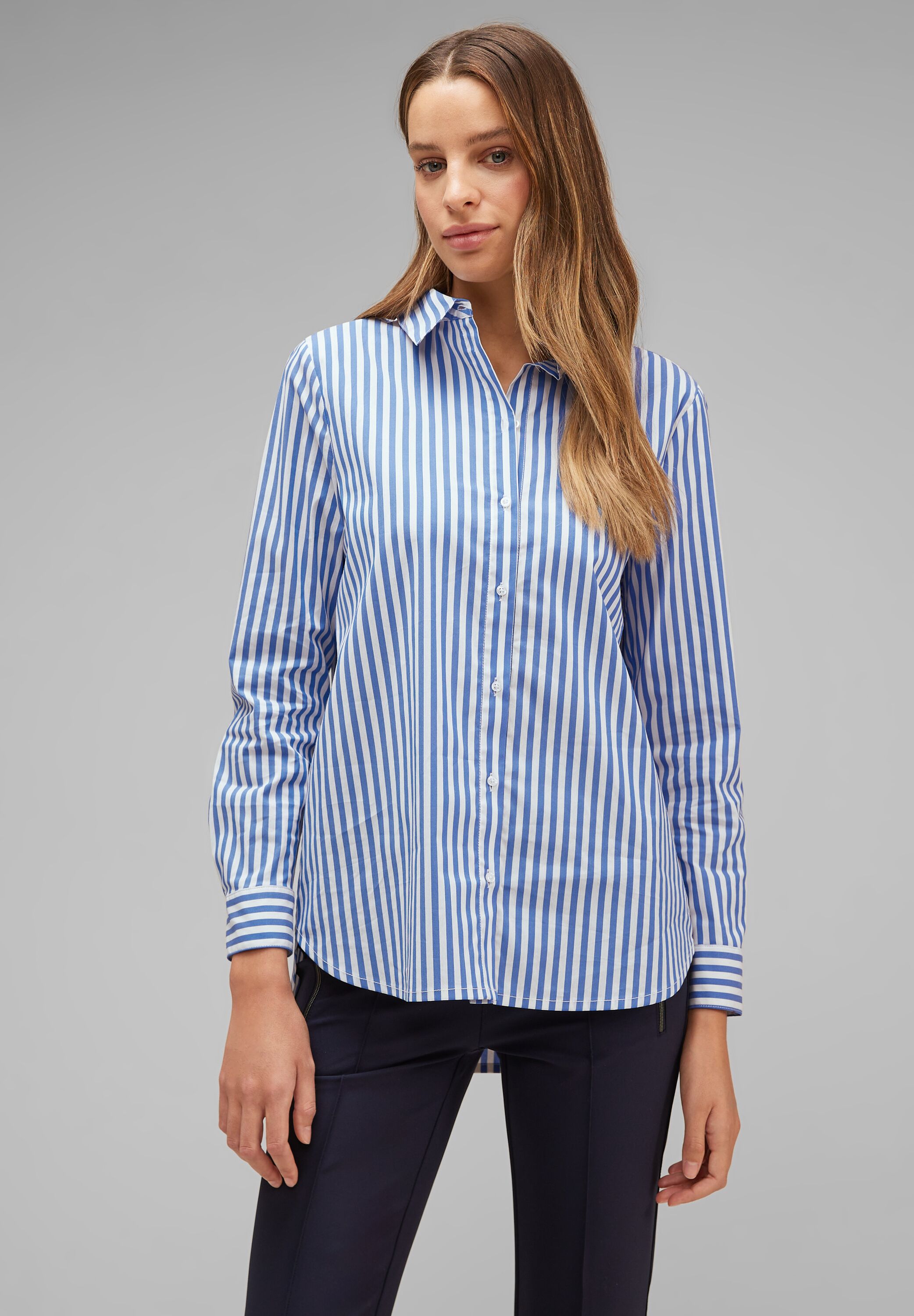 Street One Bluse in Fresh Intense Gentle Blue A344380-25377 - CONCEPT Mode