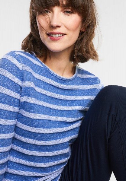 CECIL - Pullover mit Streifen in Cornflower Blue
