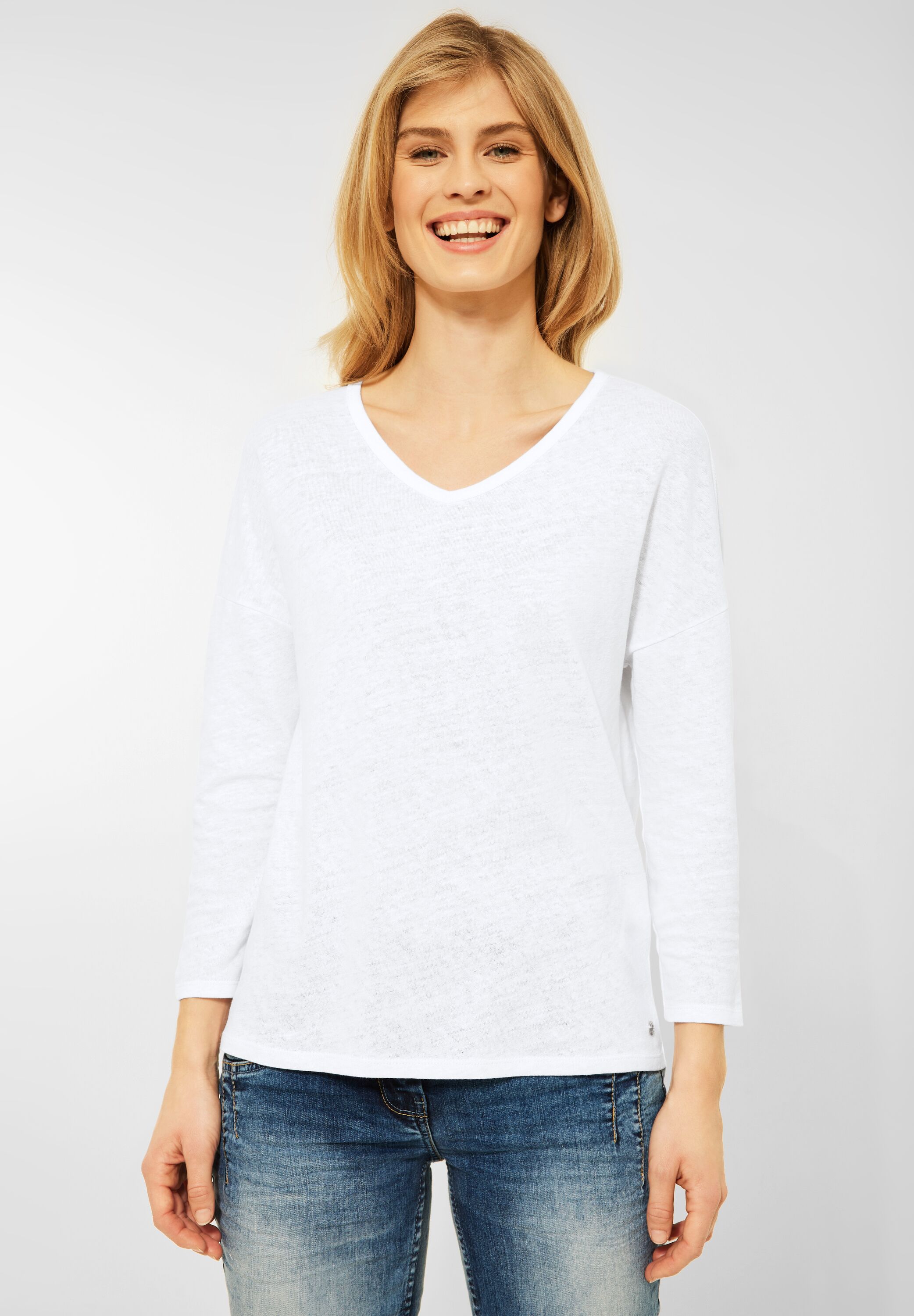 CECIL Shirt in White im SALE reduziert B317418-10000 - CONCEPT Mode