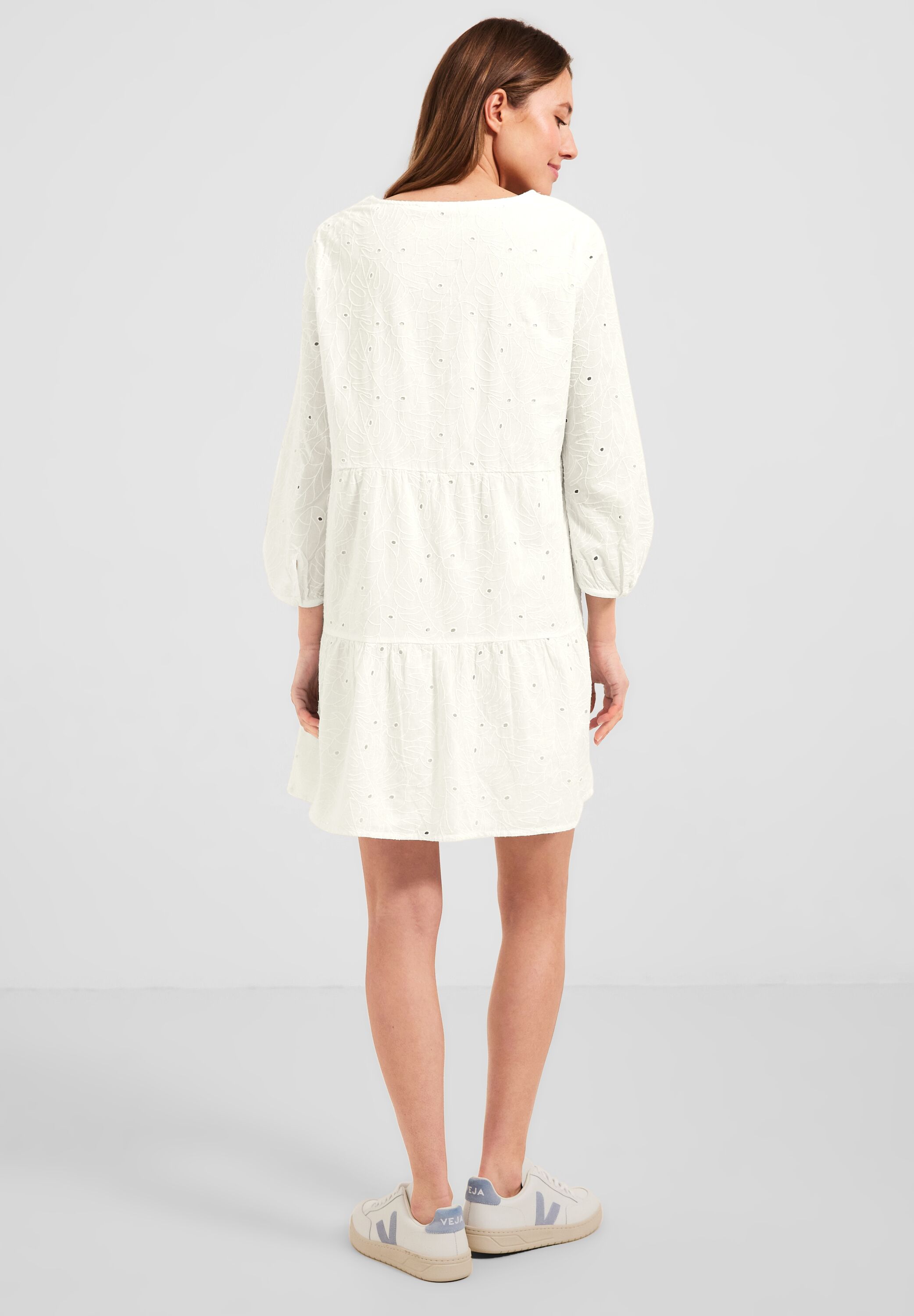CECIL Kleid im White reduziert in Mode Vanilla B143596-13474 - CONCEPT SALE