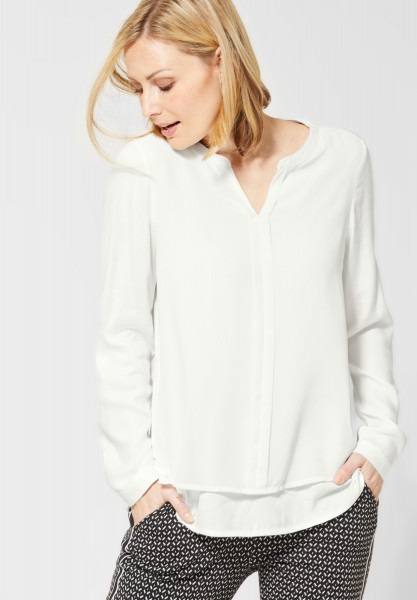 CECIL - Bluse im Lagen-Look in Pure Off White