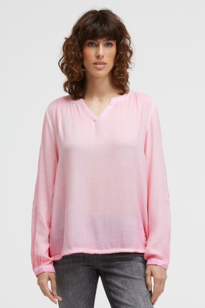 SOCCX Crepe-Bluse mit Rücken-Artwork in Smooth Rose