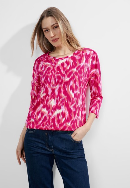 Cecil Ripp Schulter Shirt in Pink Sorbet