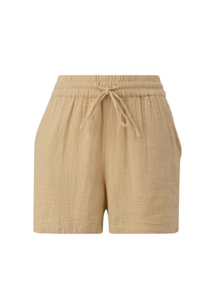 QS by s.Oliver Shorts aus Musselin in Beige