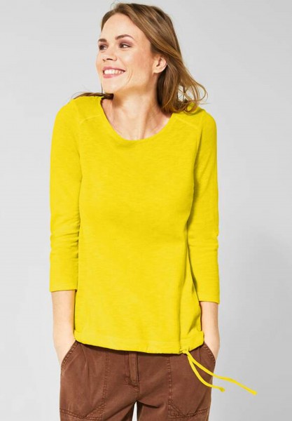 CECIL - Unifarbenes Shirt Melia in Fresh Yellow