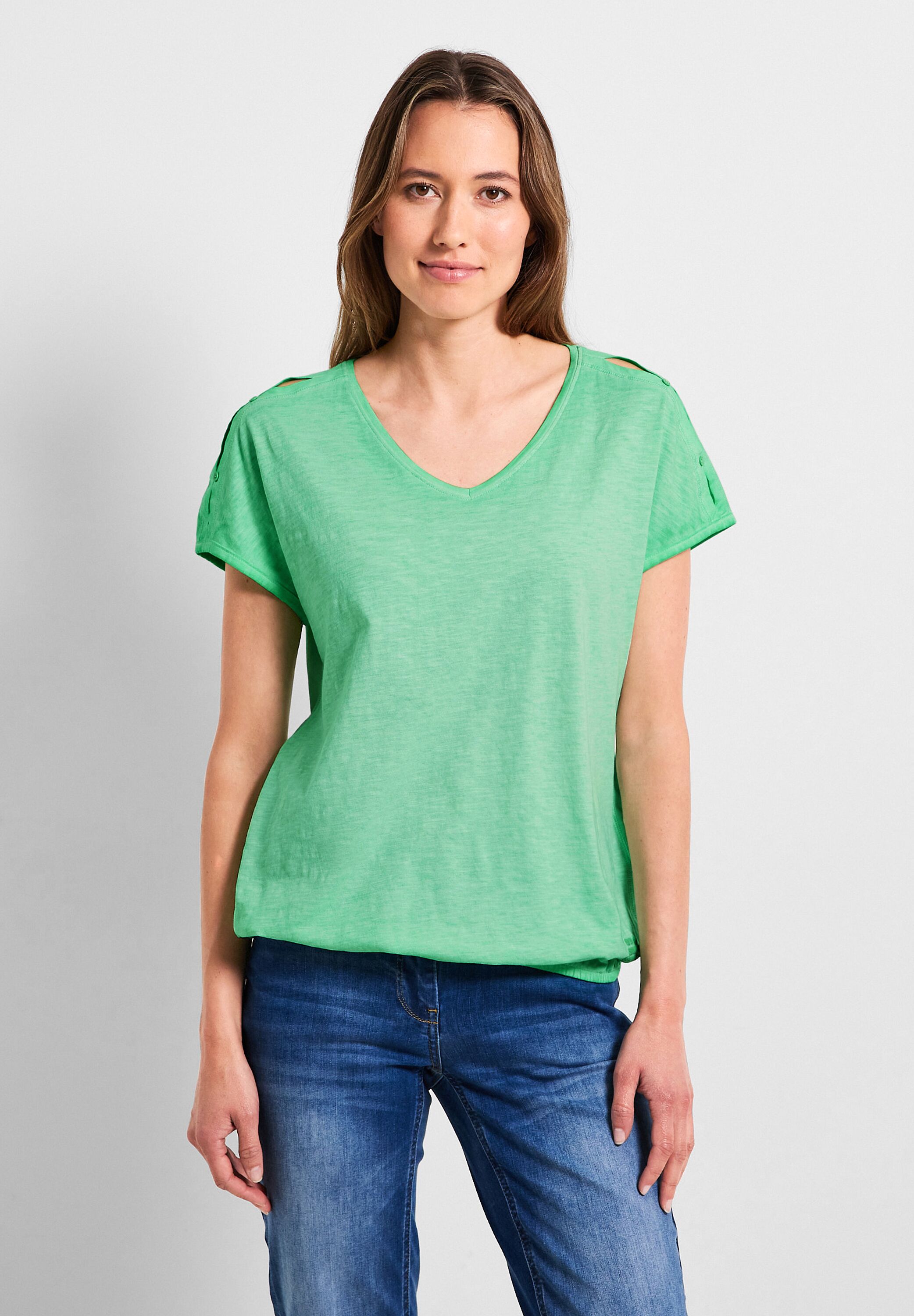CECIL T-Shirt in Fresh Green im SALE reduziert B320028-14794 - CONCEPT Mode