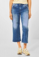 Street One - Casual Fit Culotte Jeans in Brilliant Indigo Wash