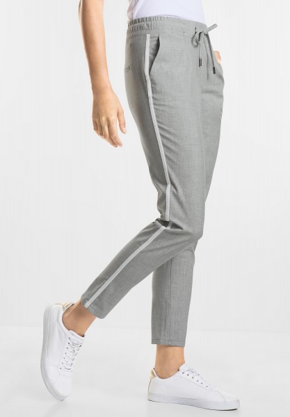 CECIL Melange Joggpants Tracey in Cool Silver