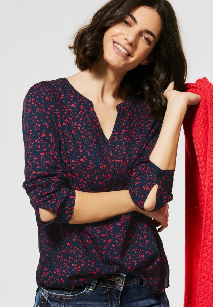 CECIL - Bluse mit Print in Hibiscus Red 