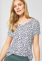 Street One - T-Shirt Landa mit Punkten in White